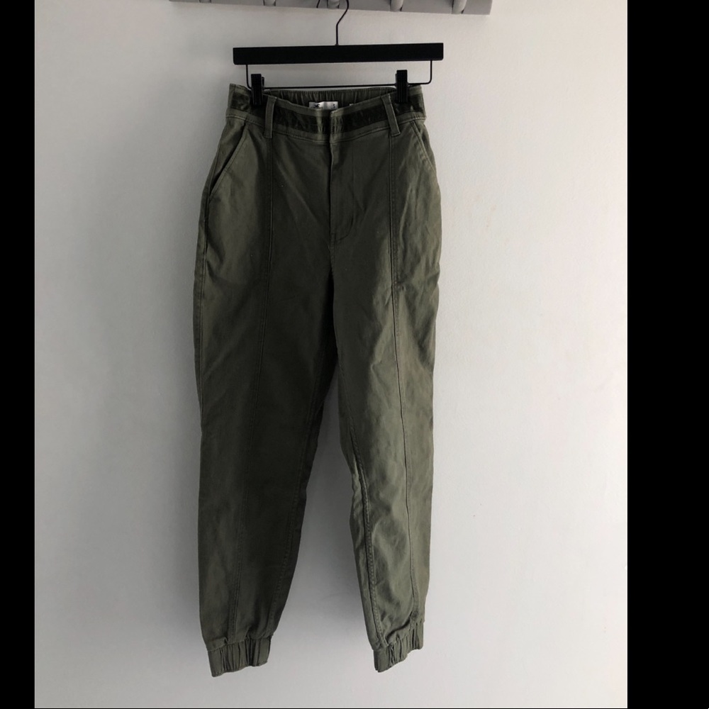 Hollister Olive Green Jogger Trousers